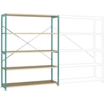 Manuflex RP1041.5021 základný modul regálu oddelenia  (š x v x h) 1530 x 2000 x 400 mm    drevená podlaha