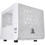Thermaltake Core V1 Snow mini tower PC skrinka biela 1 predinštalovaný ventilátor, kompatibilný s LCS