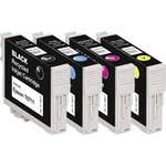 Basetech Ink náhradný Epson T0711, T0712, T0713, T0714 kompatibilná kombinované balenie čierna, zelenomodrá, purpurová,