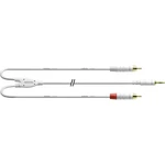 Cordial  audio káblový adaptér [1x jack zástrčka 3,5 mm - 2x cinch zástrčka] 1.50 m biela