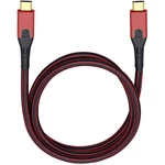 USB 3.0 prepojovací kábel [1x USB-C ™ zástrčka - 1x USB-C ™ zástrčka] 50.00 cm červená/čierna pozlátené kontakty Oehlbac