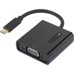 Renkforce RF-4472889 USB / VGA adaptér [1x USB-C ™ zástrčka - 1x VGA zásuvka] čierna pozlátené kontakty 15.00 cm