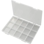 TRU COMPONENTS EKB-103 krabička na drobné súčiastky, (d x š x v) 285 x 209 x 23 mm, Priehradiek: 15, pevné rozčlenenie,