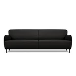 Čierna kožená pohovka Windsor & Co Sofas Neso, 235 x 90 cm