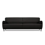 Čierna kožená pohovka Windsor & Co Sofas Neso, 235 x 90 cm