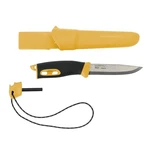 Nôž Companion Spark (S) Morakniv® – Strieborná čepeľ - Satin, Žltá (Farba: Žltá, Varianta: Strieborná čepeľ - Satin)