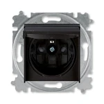 ABB Levit zásuvka IP44 onyx/kouřová černá 5519H-A02997 63 s clonkami