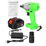520Nm 198TV 19800mAh Electric Cordless Impact Wrench Driver Tool 1/2" Ratchet Drive Sockets