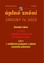 Aktualizace IV/2 2022 Stavební zákon, územní plánování