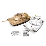 Heng Long 3918-1 7.0 US M1A2 1/16 2.4G RC Tank Battle Infrared Launch RTR Vehicles Smoking Sound Toys Models