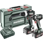 Metabo BSLBL+SSD200LTBL -aku vŕtací skrutkovač, aku rázový uťahovač  + akumulátor, vr. nabíjačky