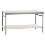 Manuflex BB5201.9006 Kompletný príručný stolík BASIS stacionárne s melamínovou doskou + medzipolica, š xhxv: 750 x 500 x