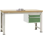 Manuflex WP5467.6011 Kompletný štandardný pracovný stôl PROFI s plastovou platňou, ŠxHxH = 1500 x 700 x 840 mm