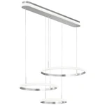 WOFI NEWA 11683 LED závesné osvetlenie 60 W  teplá biela hliník (kartáčovaný)