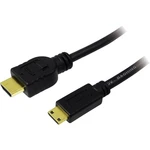 LogiLink HDMI prepojovací kábel #####HDMI-A Stecker, #####HDMI-Mini-C Stecker 1.00 m čierna CH0021  #####HDMI-Kabel