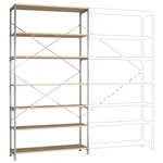 Manuflex RM2626 základný modul regálu oddelenia 130 kg (š x v x h) 1470 x 3000 x 700 mm ocel pozinkované pozinkovaný dre