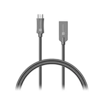 Kábel Connect IT Wirez Steel Knight USB/micro USB, ocelový, opletený, 1m (CCA-3010-AN) sivý odolný USB kabel • micro USB koncovka • délka 1 m • kovové