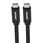 Kábel Avacom USB-C/USB-C, 60W, 1m (DCUS-TPCC-10K60W) čierny Datový a nabíjecí kabel USB 3.1 Gen 2, USB Type-C na USB Type-C. Power Delivery až 60W. E-