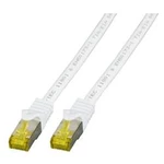 Síťový kabel RJ45 EFB Elektronik MK7001.2W, CAT 6a (surový kabel CAT 7) , S/FTP, 2.00 m, bílá