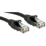 Síťový kabel RJ45 LINDY 45432, CAT 6, U/UTP, 1.00 m, černá