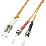 Optické vlákno kabel LINDY 46490 [1x zástrčka LC - 1x ST zástrčka], 1.00 m, oranžová