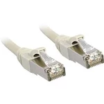 Síťový kabel RJ45 LINDY 45581, CAT 6, S/FTP, 0.50 m, šedá