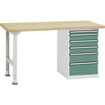 Dílenském COMBI model 2 s multiplex deska, Šxhxv = 1500 x 700 x 840 mm Manuflex TP5088.0001 TP5088.0001