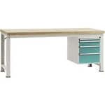 Kompletní dílenském základní PROFI s multiplex deska, Šxhxv = 2000 x 700 x 840 mm Manuflex WP5624.5021 WP5624.5021
