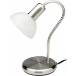 Stolní lampa LED E14 40 W Brilliant Pearl 67347/75 nerezová ocel, alabastrová