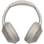Bluetooth® cestovní sluchátka Over Ear Sony WH-1000XM3 WH1000XM3S.CE7, stříbrná