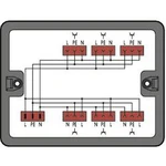 Rozvodný box WAGO 25 A, 250 V, černá, 1 ks