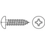 Čočkové šrouby do plechu TOOLCRAFT 144973, N/A, 25 mm, ocel, 100 ks