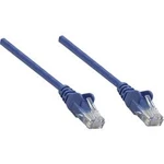 Síťový kabel RJ45 Intellinet 739832, CAT 6, S/FTP, 25.00 cm, modrá