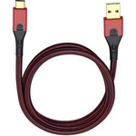 USB 3.0 kabel Oehlbach USB Evolution C3 9443, 3.00 m, červená/černá