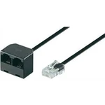 RJ45 Y adaptér Basetech BT-1602114, 20.00 cm, černá