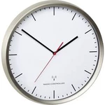 DCF nástěnné hodiny TFA Dostmann 60.3521.02, vnější Ø 30.5 cm, nerezová ocel kartáčovaná
