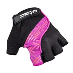 Cyklo rukavice W-TEC Karolea  XL  černo-fialovo-růžová