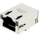 Zásuvka, vestavná horizontální BEL Stewart Connectors L829-1J1T-43, RJ45 počet pólů: 8P8C, poniklovaná, kov, 1 ks