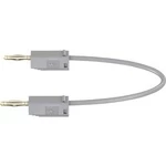 Stäubli LK205 měřicí kabel [lamelová zástrčka 2 mm - lamelová zástrčka 2 mm] šedá, 45.00 cm
