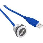 USB 3.0 zásuvka, vestavná USB-12-BK černá