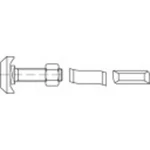 Šroub s T hlavou 1070244, N/A, M16, 50 mm, nerezová ocel, 10 ks