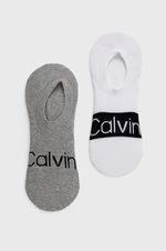 Ponožky Calvin Klein pánske, biela farba, 701218713