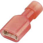 Faston zásuvka Vogt Verbindungstechnik 3963 6.3 mm x 0.8 mm, 180 °, plná izolace, červená, 1 ks