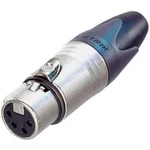 XLR kabelová zásuvka Neutrik NC4FXX, rovná, 4pól., 3,5 - 8 mm , stříbrná