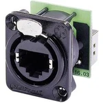 Konektor RJ45 EtherCon Neutrik NE 8 FDP-B, zásuvka rovná, černá
