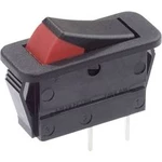 Kolébkový spínač Arcolectric C1300XBAAG, 1x vyp/zap, 250 V/AC, 16 A, černá/červená