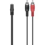 Cinch / jack audio adaptér Hama 00205186, černá