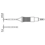Pájecí hrot Weller RT9, dlátkový, rovný, 0,8 mm