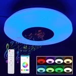36W Diameter 34cm Starry Sky RGB Ceiling Lamp 2835 Light Source Internal Magnetic Colorful APP Remote Control bluetooth