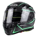 SOMAN 24K Carbon Fiber Fluorescent Motorcycle Helmet Full Face Moto Casco Motor bike Racing Casque Cycling Capacete SOMA